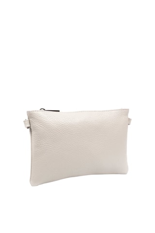 Bandolera de piel Albenga - Blanco