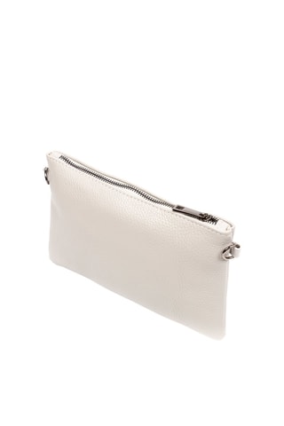 Bandolera de piel Albenga - Blanco