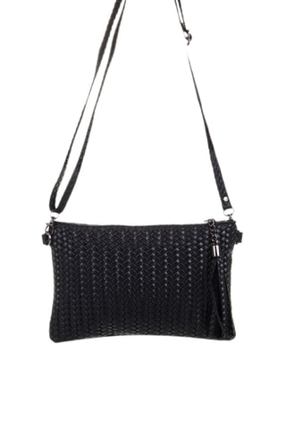 Bandolera de piel Oleggio - Negro