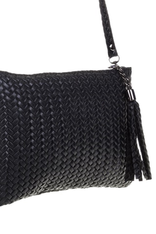 Bandolera de piel Oleggio - Negro