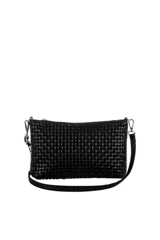 Bandolera de piel - Negro