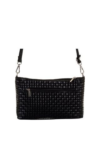 Bandolera de piel - Negro