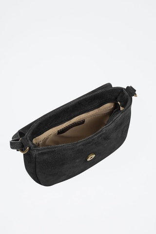 Bandolera de piel - Negro - Firenze Artegiani