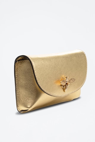 Bandolera de piel - Dorado - Firenze Artegiani