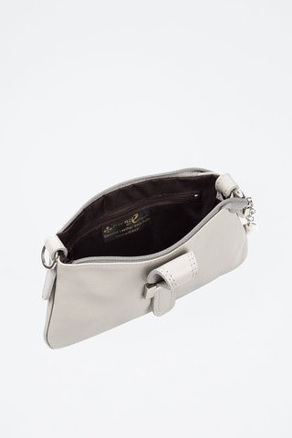 Bandolera de piel - Gris 