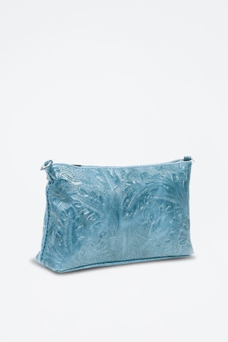 Bandolera de piel Martia - Turquesa 