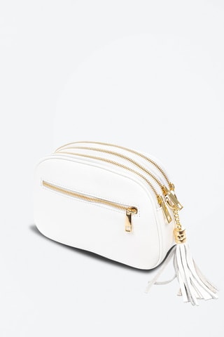 Bandolera de nobuk Aliminusa - 
Blanco