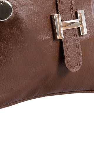 Bolso de piel - Marrón 