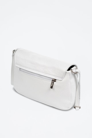Bandolera de piel Arignano - Blanco