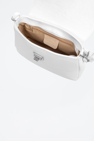 Bandolera de piel Arignano - Blanco