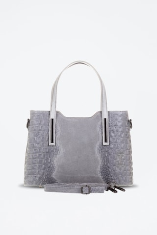 Bolso shopper de piel Fiesole - 
Gris