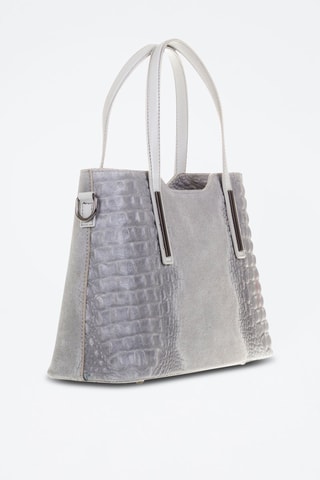 Bolso shopper de piel Fiesole - 
Gris