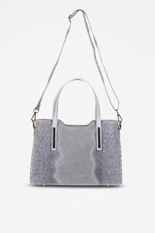 Bolso shopper de piel Fiesole - 
Gris