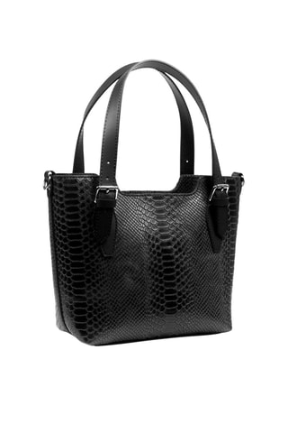 Bolso shopper de piel - Negro - Firenze Artegiani