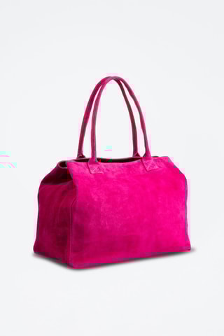Bolso shopper de nobuk - Fucsia