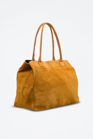 Bolso shopper de nobuk Annagrazia - Marrón