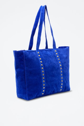 Bolso shopper de piel Alonte - Azul