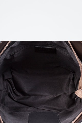 Bolso shopper de piel Filippa - Plateado