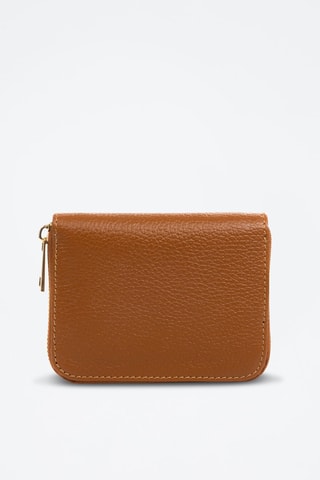 Cartera de piel - Marrón