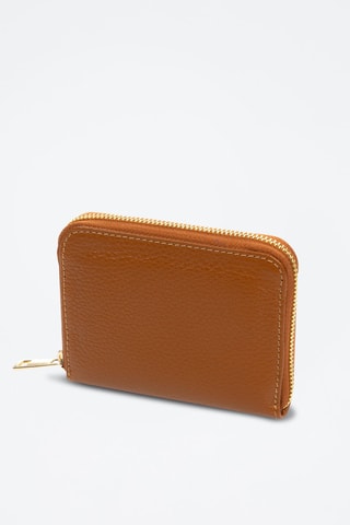 Cartera de piel - Marrón