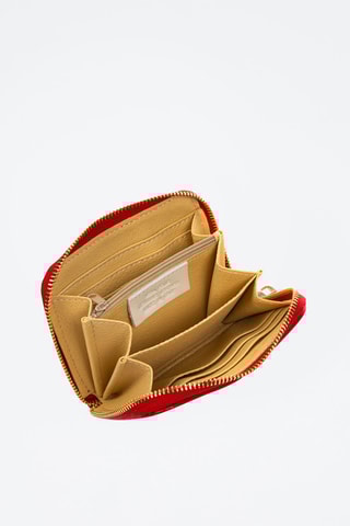 Cartera de piel - Rojo 