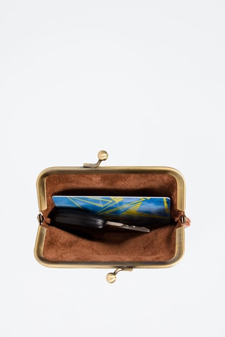 Monedero de piel - Marrón