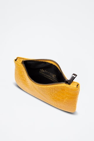 Cartera de nobuk - Camel