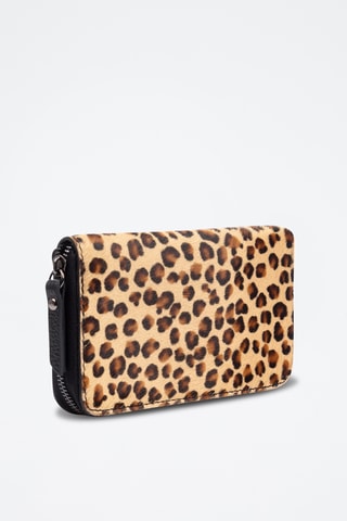 Cartera de nobuk - Marrón y negro