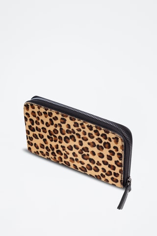 Cartera de nobuk - Marrón y negro