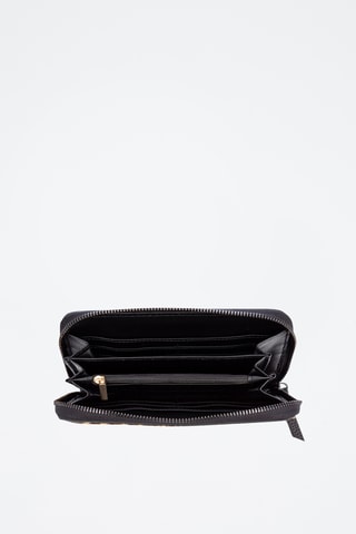 Cartera de nobuk - Marrón y negro