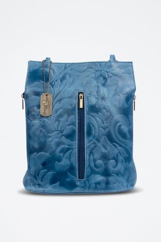 Mochila de piel - Azul claro