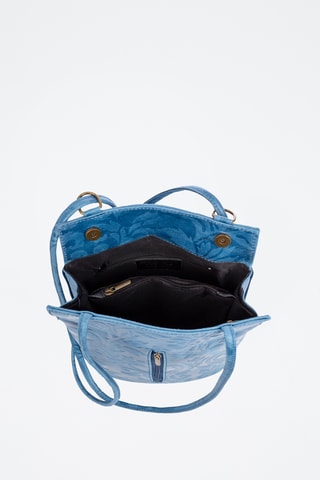 Mochila de piel - Azul claro