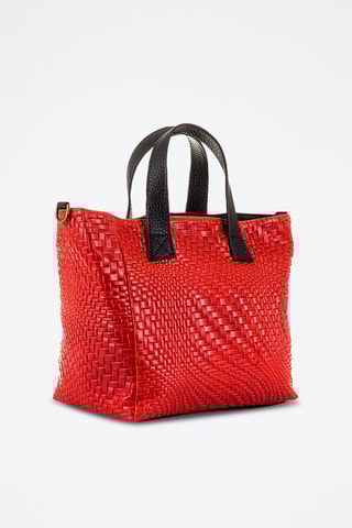 Bolso shopper de nobuk - Rojo