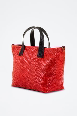 Bolso shopper de nobuk - Rojo
