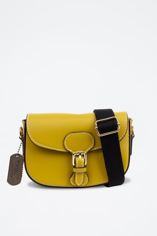 Bandolera de piel - Verde oliva