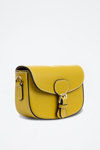 Bandolera de piel - Verde oliva