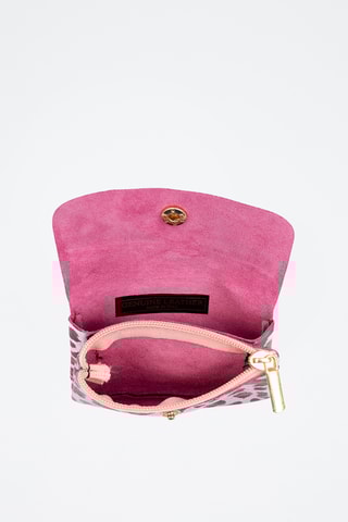 Monedero de piel - Rosa