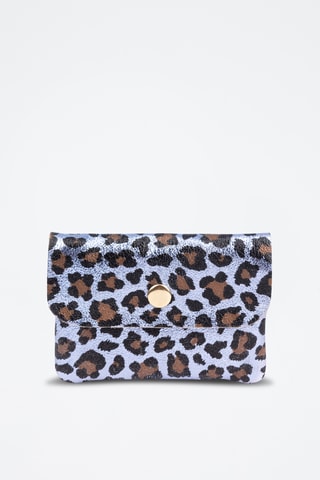 Monedero de piel - Gris