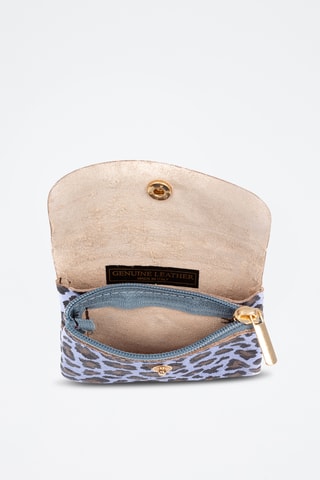 Monedero de piel - Gris