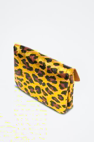 Monedero de piel - Mostaza