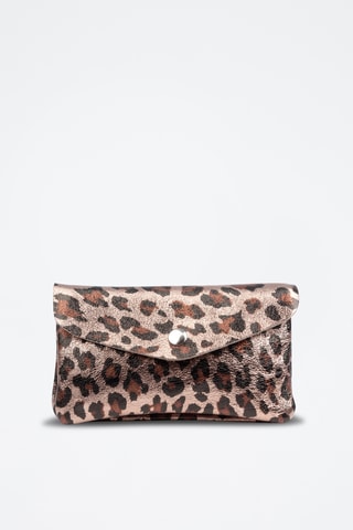 Bolso de mano de nobuk - Dorado y negro