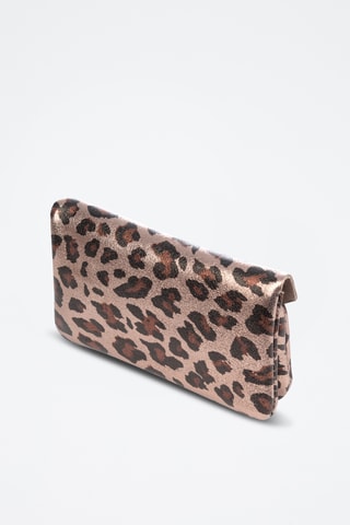 Bolso de mano de nobuk - Dorado y negro