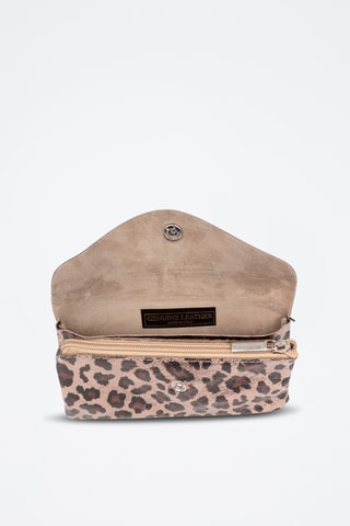 Bolso de mano de nobuk - Dorado y negro