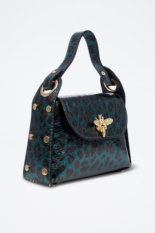 Bolso de nobuk - Azul pato