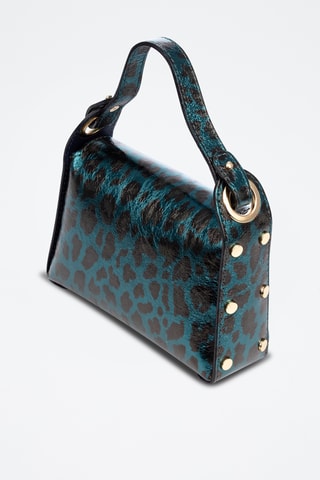 Bolso de nobuk - Azul pato