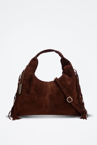 Bolso de nobuk - Marrón