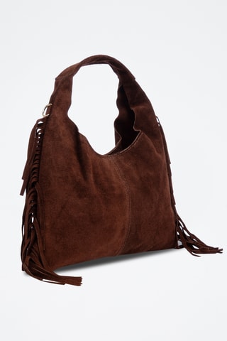 Bolso de nobuk - Marrón