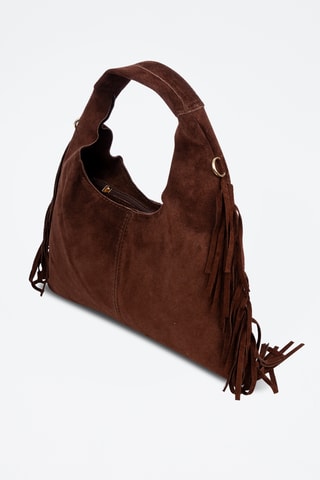 Bolso de nobuk - Marrón