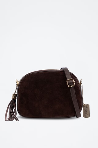 Bandolera de piel - Marrón