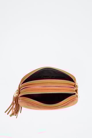 Bandolera de piel - Camel